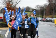 INMO lunchtime protest at Naas General Hospital