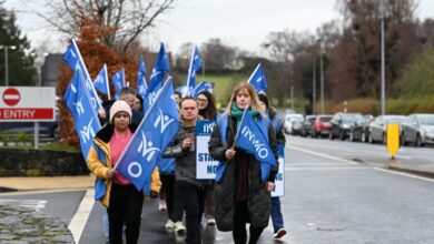 INMO lunchtime protest at Naas General Hospital