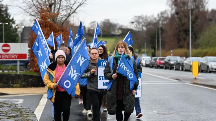 INMO lunchtime protest at Naas General Hospital